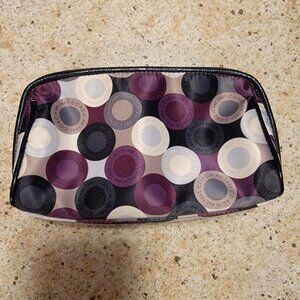 Coach Sateen Zippered Makeup Bag, Purple